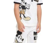 ار اند بي طقم تيشرت بولو وشورت مطبوع عليه ميكي ماوس للاولاد 125-0740CKB15-1