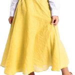 اوشينتا تنانير ماكسي طويلة من القطن للفتيات الصغيرات الكبار كاجوال، تنانير بوهيمية بنمط عصر النهضة