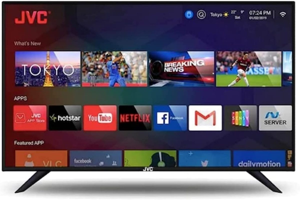 JVC تلفزيون ذكي 32 بوصة FHD اندرويد جوجل بلاي، نتفليكس، يوتيوب، شاهد، كروم كاست مدمج، بلوتوث وواي فاي، لون اسود، موديل Lt32N3105 - ضمان كامل لمدة عام