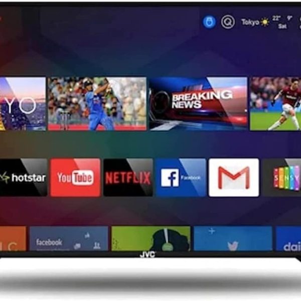 JVC تلفزيون ذكي 32 بوصة FHD اندرويد جوجل بلاي، نتفليكس، يوتيوب، شاهد، كروم كاست مدمج، بلوتوث وواي فاي، لون اسود، موديل Lt32N3105 - ضمان كامل لمدة عام