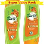 شامبو وبلسم لمعالجة الرطوبة من فاتيكا ناتشورالز، عبوة اقتصادية 2 × 400 مل | غني باللوز والعسل | للشعر الجاف والمجعد (عبوة من قطعتين)