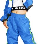 طقم ملابس رقص للبنات، زي هيب هوب عصري لأداء فريق الجاز، مجموعات ملابس رقص للبنات