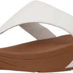 صندل لولو جلد للنساء من فيت فلوب مزود بشريط فاصل بين أصابع القدم