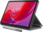 لينوفو تاب M11 مع حافظة قابلة للطي وقلم، شاشة لمس 11 انش WUXGA (1920x1200) IPS 400 وحدة مضيئة في البكسل مضادة لبصمات الأصابع 90Hz، معالج ميديا تيك هيليو G88، ذاكرة RAM 4GB، تخزين 128GB، اندرويد 13 -