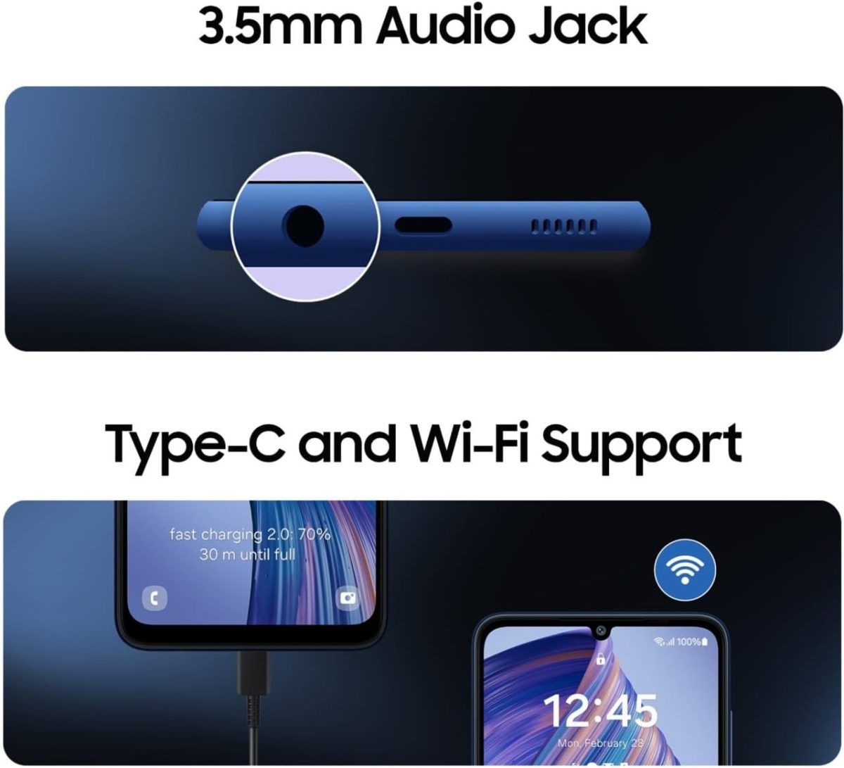 ⁦سامسونج جوال جالكسي F05 (ازرق توايلايت، ذاكرة تخزين 64GB، ذاكرة RAM 4GB) | ميديا تيك هيليو G85 | كاميرا مزدوجة 50MP | كاميرا امامية 8MP | بطارية 5000mAh | شحن سريع 25 واط | شاشة 90Hz | شريحتين اتصال⁩ - الصورة ⁦6⁩