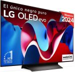 LG تلفزيون ذكي OLED48C4 OLED مقاس 121 سم بدقة 4 كيه الترا اتش دي 2024 من ايفو، اسود وبني