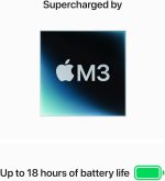 ⁦MacBook Air موديل 2024 من Apple (مقاس 13 إنش، شريحة Apple M3 بوحدة معالجة مركزية ثمانية النوى ووحدة معالجة رسومات غرافيك مع 10 نوى، ذاكرة موحدة 8GB‏، 512GB) - رمادي فلكي؛ العربية/الإنجليزية⁩ - الصورة ⁦3⁩