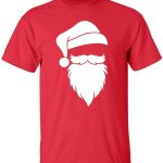 كروبسيس تي شيرت للرجال بتصميم وجه سانتا كلوز للكريسماس