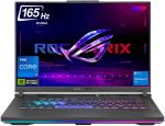 اسس لابتوب روج ستريكس G16 للالعاب، 16 انش WUXGA 165Hz، جيفورس RTX 4060 140 واط، الجيل 13 انتل 14-كور i7-13650HX، 64GB DDR5، 2TB PCIe SSD، ثاندربولت 4، 4 مناطق RGB، HDMI، RJ45، واي فاي 6E، ويندوز 11