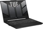 اسس لابتوب العاب تي يو اف A15 FA507 بشاشة 15.6 انش FHD 144Hz ومعالج AMD رايزن 7 7435HS وRAM DDR5 16GB وSSD 512GB وبطاقة رسومات RTX 4060 8GB باضاءة RGB وويندوز 11، اسود