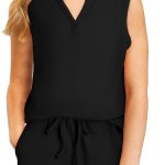 طقم ملابس صيفية للبنات من بليبيان 2024 بجيوب وافل بدون اكمام مقاس 4-13 سنة