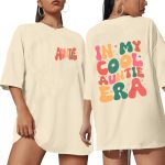 تي شيرت Aunt Shirts Funny in My Cool Auntie Era مقاس كبير مطبوع عليه حروف العمة قمصان كاجوال قصيرة الأكمام