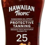 بخاخ زيت واقي من الشمس هاوايان تروبيك، يحمي البشرة من أشعة الشمس الضارة، يعزز لونها ويرطبها، برائحة استوائية،SPF 25، مقاوم للماء (80 دقيقة)، نباتي، خالٍ من الأوكسي بنزون - 236 مل
