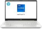 HP لابتوب 15-dw3145ne بشاشة FHD 15.6 انش ومعالج انتل كور i7 الجيل 11 وذاكرة RAM 16GB وSSD 512GB وبطاقة رسومات انتل ايريس اكس وويندوز 11 وكيبورد عربي-انجليزي، فضي طبيعي، 593B1EA (مطور)