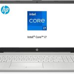 HP لابتوب 15-dw3145ne بشاشة FHD 15.6 انش ومعالج انتل كور i7 الجيل 11 وذاكرة RAM 16GB وSSD 512GB وبطاقة رسومات انتل ايريس اكس وويندوز 11 وكيبورد عربي-انجليزي، فضي طبيعي، 593B1EA (مطور)