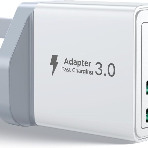 اييونوس شاحن USB C PD 40 واط 4 منافذ ايفون محول شاحن سريع متعدد النوع C شاحن حائط USB لايفون 16 15 14 13، ايباد برو/اير، جالكسي S24 S23 S22، ماك بوك برو/اير، لابتوب ديل اتش بي