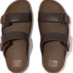 صندل رجالي من الجلد من FitFlop مطبوع عليه Gogh Moc