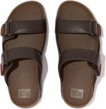 صندل رجالي من الجلد من FitFlop مطبوع عليه Gogh Moc