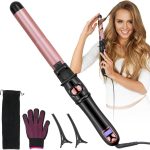 Oxsaytee Automatic Hair Curler 28mm Auto Curling Iron Large Waves Flat Iron for Hair with Adjustable Temp Advanced Ceramics Heating System Fast Heating for Hair Styling Long Hair Short Hair