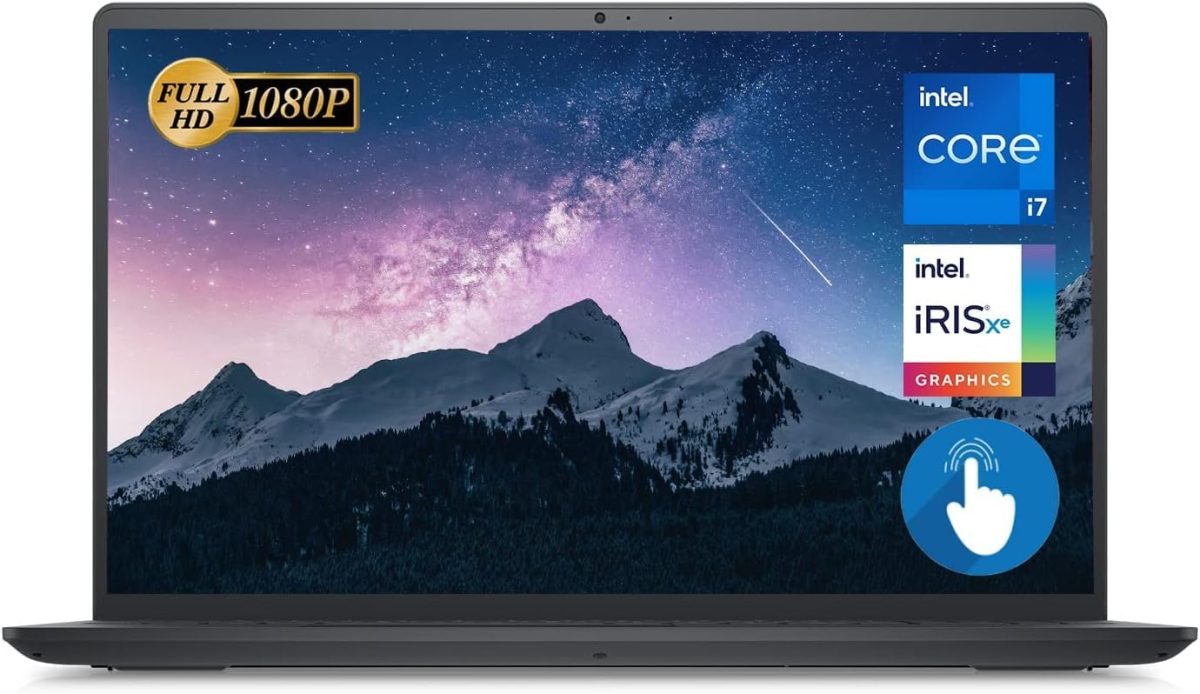 ديل لابتوب انسبيرون 15 3000 سلسلة 3520 بشاشة لمس FHD 15.6 انش ومعالج انتل كور i7-1255U الجيل 12 وذاكرة RAM 32GB وSSD PCIe 1TB وكاميرا ويب وHDMI وواي فاي 6 وويندوز 11 هوم، اسود