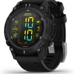 جارمين ساعة ذكية للكمبيوتر من ديسنت جي 2، شاشة لمس اموليد، عمر بطارية 10 ايام، اوضاع غوص متعددة، اسود