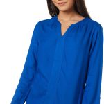 أمازون براند - سيمبول بلوزة سادة بقصة عادية للنساء