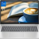 HP لابتوب 17 2023 بشاشة لمس 17.3 انش HD+ ومعالج انتل كور i7 1355U (10 انوية) وذاكرة RAM 32GB وSSD 2TB وبطاقة عرض مرئي انتل ايريس Xe وواي فاي 6 وبلوتوث وكيبورد باضاءة خلفية وويندوز 11 هوم