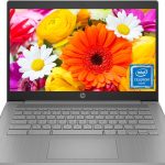 HP احدث لابتوب كروم بوك 14 انش HD للطلاب، انتل رباعي النواة N4120 (> N4020)، ذاكرة RAM 4GB، بطاقة ذاكرة اي ام ام سي 64GB، واي فاي، كاميرا ويب، HDMI، USB-A&C، عمر بطارية 14 ساعة، زووم، كروم او اس،