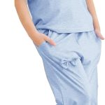 جيموندا طقم ملابس للبنات الصغيرات مكون من تي شيرت باكمام مكشكشة وسروال مع جيوب جانبية مكون من قطعتين لعمر 4-13 سنة