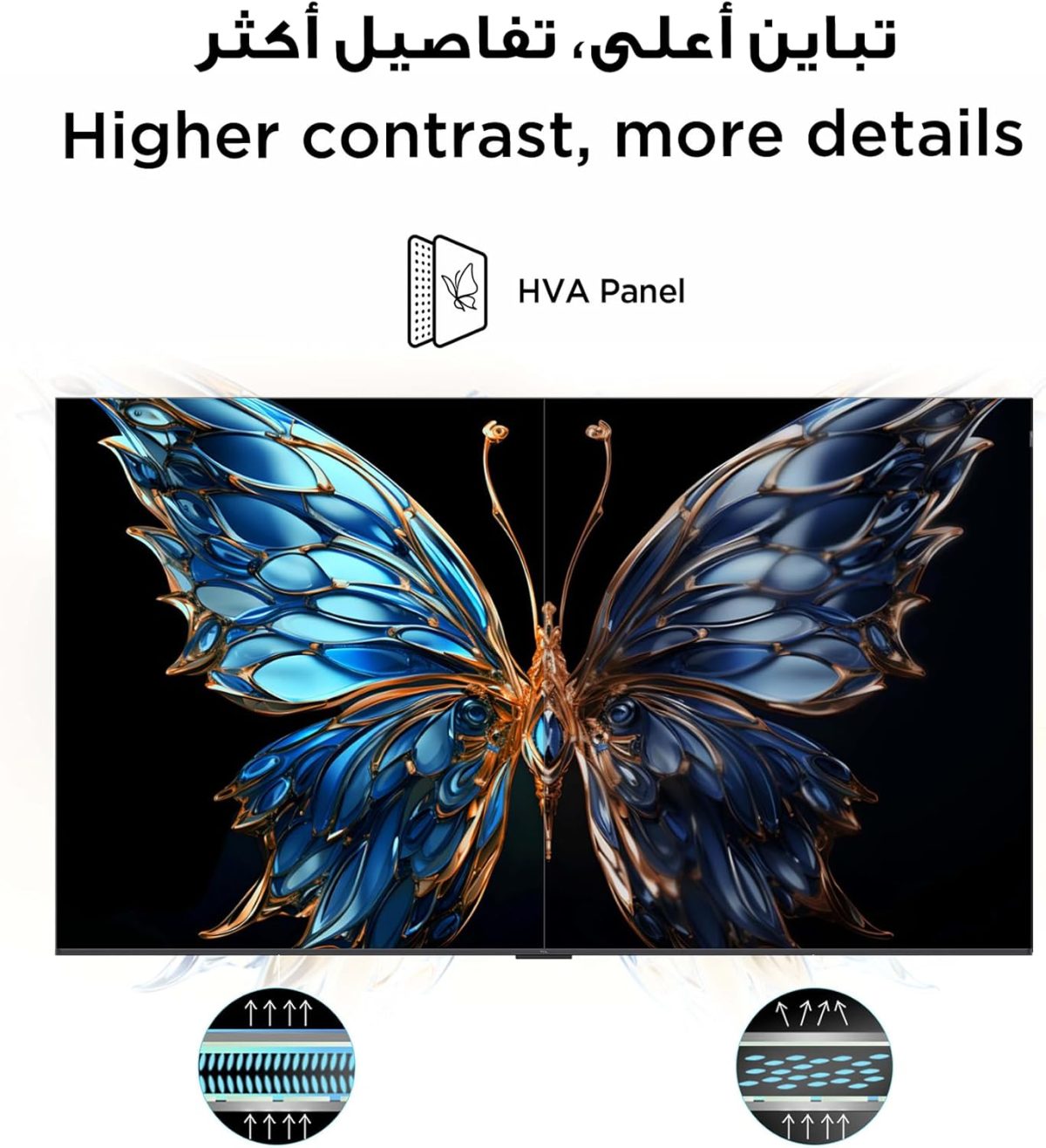 ⁦TCL تلفزيون ذكي 65 بوصة 4K QLED ملون كوانتوم كريستال HDR 10+ للالعاب، جوجل تي في ودولبي فيجن اتموس ودي تي اس فيرتشوال اكس وام ام ام سي وتحكم صوتي جيم ماستر بتصميم نحيف - 65T6C (موديل 2025)⁩ - الصورة ⁦10⁩