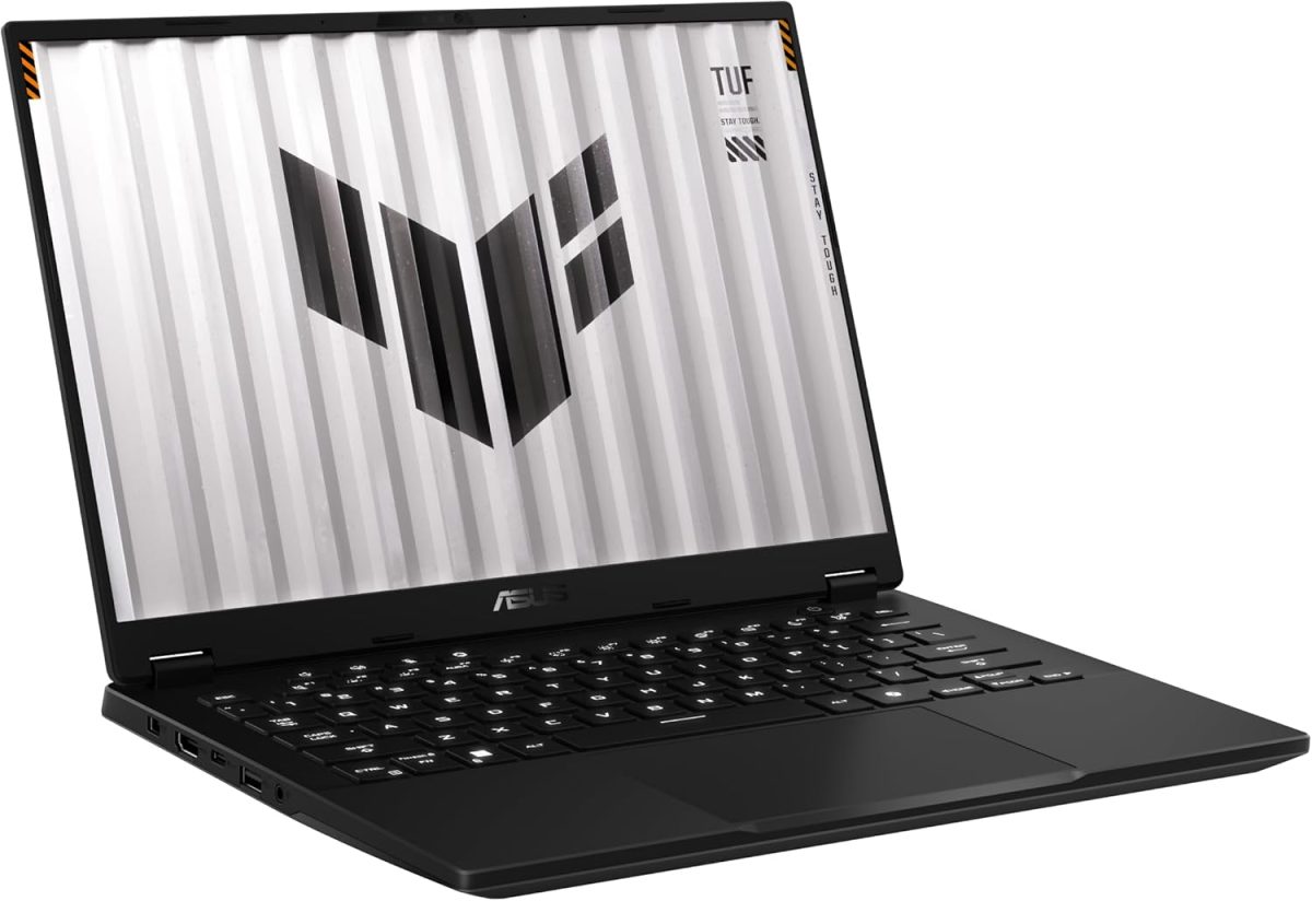 اسس لابتوب العاب تي يو اف A14 بشاشة 14 انش 2.5K 165Hz ومعالج AMD رايزن AI 9 HX 370 وRTX 4050 6GB وذاكرة RAM 16GB وSSD 1TB وويندوز 11 ومفتاح مساعد طيار بالذكاء الاصطناعي وكاميرا بالاشعة تحت الحمراء