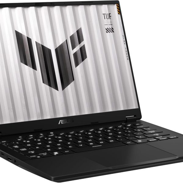 اسس لابتوب العاب تي يو اف A14 بشاشة 14 انش 2.5K 165Hz ومعالج AMD رايزن AI 9 HX 370 وRTX 4050 6GB وذاكرة RAM 16GB وSSD 1TB وويندوز 11 ومفتاح مساعد طيار بالذكاء الاصطناعي وكاميرا بالاشعة تحت الحمراء