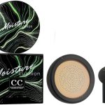 كريم سي سي من ليزبزاي، وسادة هوائية براس فطر، كريم اساس سائل، غطاء كونسيلر للوجه والرقبة، كريم اساس مكياج يدوم طويلا بلون متساوٍ للبشرة (طبيعي، 1)