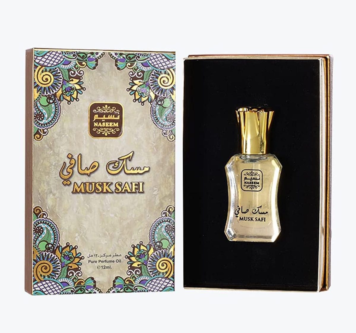 نسيم زيت عطري مسك صافي 12 مل | عطر المسك الابيض الفاخر مع زنبق الوادي وخشب الصندل والعنبر | عطر يدوم طويلا للجنسين