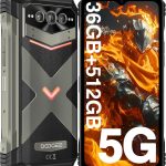 دوجي هاتف في ماكس بلس 5G ثلاثي الدفاع 36GB+512GB، كاميرا ثلاثية 200MP + رؤية ليلية 20MP، 6.55 انش FHD+ 120Hz، 22000mAh/33 واط، تينجيت 7050، اندرويد 14، IP68IP69K، هاتف لجميع التضاريس، NFC/WiFi6