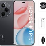 اونر 400 برو الجيل الخامس 5G 12GB RAM 512GB اسود ميدنايت ثنائي شرائح الاتصال مع سماعات اذن اونر تشويس مجانية وحافظة متنوعة - اصدار الشرق الاوسط