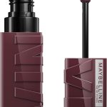 مايبيلين احمر شفاه سائل من سوبر ستاي فينيل انك يدوم طويلا، لون عالي الاصطباغ ولمعان فوري، احمر شفاه فيرليس بني، 0.14 اونصة سائلة، قطعة واحدة