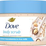 دوف مقشر للجسم بخلاصة المكاديميا وحليب الأرز يكشف عن بشرة أكثر نعومة ويغذي البشرة 10.5 اونصة