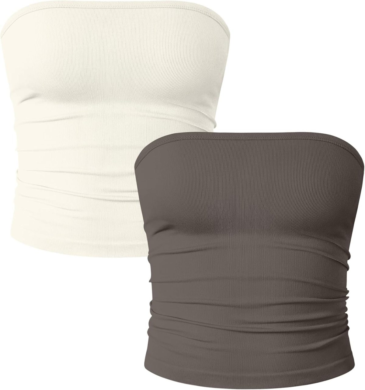 Women's Tube Top Short Top Sleeveless Tube Top Solid Top Women's Summer Fashion Slim Shirt Strapless Casual Vest Strapless Sleeveless Suitable for Daily Life Travel and Vacation