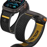 سبايجن سوار ساعة اثليكس اير مصمم لساعة ابل ووتش الترا 2/1 49 ملم، سلسلة 10 46 ملم، 9/8/7 45 ملم، SE2/SE/6/5/4 44 ملم، سوار حلقي قابل للتعديل 3/2/1 42 ملم