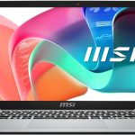 MSI لابتوب مودرن 14 F13MG رفيع بشاشة FHD 14 انش ومعالج انتل كور i5-1335U وذاكرة RAM 8GB وSSD 512GB وبطاقة رسومات ايرس Xe وويندوز 11 وانجليزي-عربي K/B، فضي - [9S7-14S122-053]