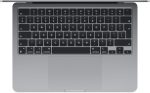 ⁦MacBook Air موديل 2024 من Apple (مقاس 13 إنش، شريحة Apple M3 بوحدة معالجة مركزية ثمانية النوى ووحدة معالجة رسومات غرافيك مع 10 نوى، ذاكرة موحدة 8GB‏، 512GB) - رمادي فلكي؛ العربية/الإنجليزية⁩ - الصورة ⁦2⁩