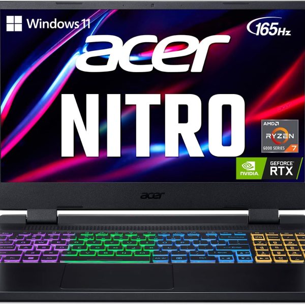 ايسر لابتوب العاب نيترو 5 AN515-46-R0EQ | AMD رايزن 7 6800H ثماني النواة | انفيديا جيفورس RTX 3070 Ti | 15.6 انش QHD فري سينك 165Hz IPS | 32GB DDR5 | 1TB جيل 4 SSD | واي فاي 6E | اضاءة خلفية RGB