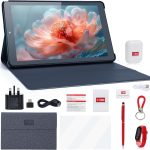 تابلت سي ايديا 9 انش، 8GB+512GB، واي فاي 5G LTE، تابلت اندرويد 12 قابل للتوسيع 512GB TF 5MP+8MP كاميرا مزدوجة مع حافظة، تابلت للبالغين والمراهقين، CM915 (اخضر)