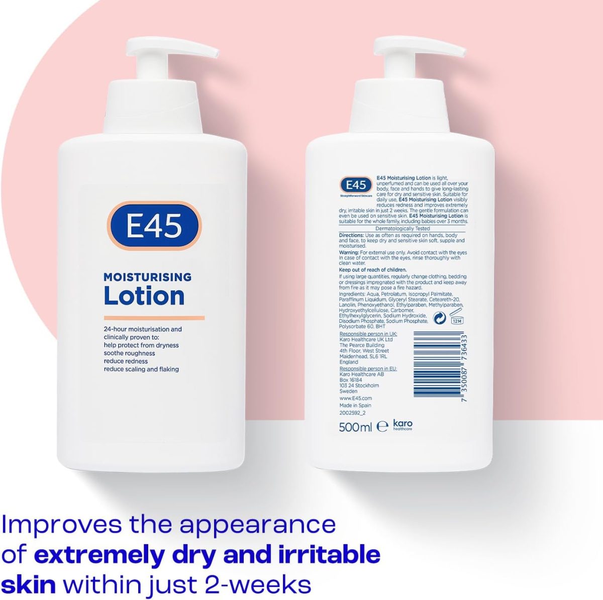 ⁦لوشن E45 المرطب للجسم - 500 مل⁩ - الصورة ⁦2⁩