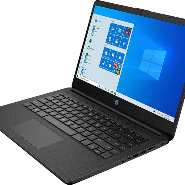 لابتوب HP فاخر 2020 بشاشة 14 انش ومعالج AMD اثلون سيلفر 3050U حتى 3.2GHz (افضل من i5-7200U) وRAM DDR4 8GB وSSD 128GB وبلوتوث وكاميرا ويب وواي فاي ومنفذ Type-C وHDMI وويندوز 10 اس، اسود + ليزر HDMI