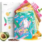 زيلسي كمامة ورقية للعناية بالبشرة (عبوة من 7 قطع) قناع وجه جميل للاطفال والمنتجعات الصحية وهدايا حفلات اعياد الميلاد للنساء والاطفال والبنات للعناية بالبشرة - ترطيب وتفتيح وترطيب وتهدئة لجميع انواع