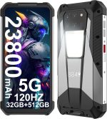يونيهيرتز 8849 تانك 3 برو مع جهاز عرض 100 لومن، ذاكرة RAM 32GB، روم 512GB، شاحن فائق السرعة 23800mAh 120 واط، كاميرا 5G، 200MP، واي فاي 6، شاشة FHD 6.75 انش، اندرويد 13، بطارية 23800mAh، وزن 696 غرام،