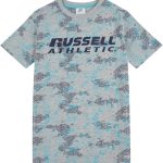 RUSSEL ATHLETICS Boys RSL0410G59 Russell Athletic Camo Outline T-Shirt 10-11Y Multi