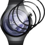 Lutree For Huawei Watch 5 46 mm Screen Protector, 3 Pieces HD Anti Scratch Flexible Film, 3D Full Coverage Anti-fingerprint Bubble-Free Screen Protector